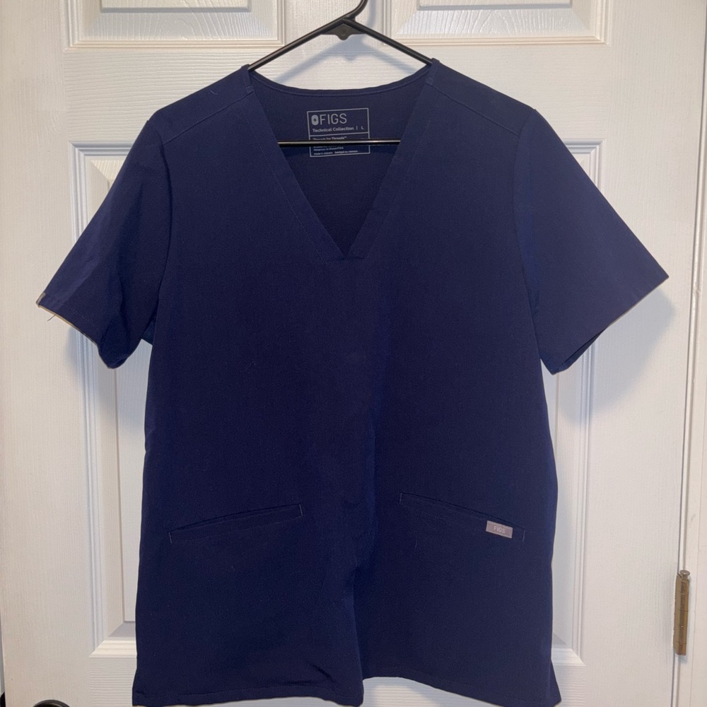 Figs Technical Collection Deep Blue Scrub Top